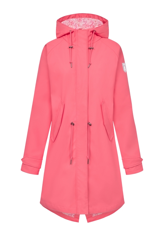 Friese Traveby Paisley Damen Regenjacke - Sugar Coral Rosa